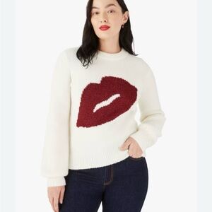 Kate Spade ♠️ Sparkle ✨ Kiss 💋 Sweater.